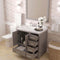 Modern Fittings Caroline Avenue 36" Single Bath Vanity with Cultured Marble Quartz Top and Square Sink