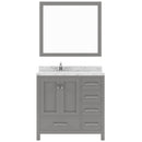 Modern Fittings Caroline Avenue 36" Single Bath Vanity with Cultured Marble Quartz Top and Square Sink