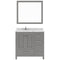 Modern Fittings Caroline Avenue 36" Single Bath Vanity with Cultured Marble Quartz Top and Square Sink Faucet