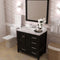 Modern Fittings Caroline Avenue 36" Single Bath Vanity with Cultured Marble Quartz Top and Square Sink