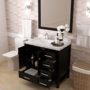 Modern Fittings Caroline Avenue 36" Single Bath Vanity with Cultured Marble Quartz Top and Square Sink