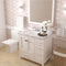 Modern Fittings Caroline Avenue 36" Single Bath Vanity with Cultured Marble Quartz Top and Square Sink Faucet