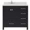 Modern Fittings Caroline Avenue 36" Single Bath Vanity with Quartz Top and Round Sink