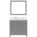 Modern Fittings Caroline Avenue 36" Single Bath Vanity with Quartz Top and Square Sink