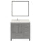 Modern Fittings Caroline Avenue 36" Single Bath Vanity with Quartz Top and Square Sink Faucet