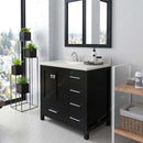 Modern Fittings Caroline Avenue 36" Single Bath Vanity with Quartz Top and Square Sink