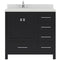 Modern Fittings Caroline Avenue 36" Single Bath Vanity with Quartz Top and Square Sink