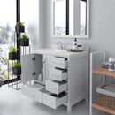 Modern Fittings Caroline Avenue 36" Single Bath Vanity with Quartz Top and Square Sink