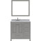 Modern Fittings Caroline Avenue 36" Single Bath Vanity with Marble Top and Round Sink Faucet