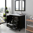 Modern Fittings Caroline Avenue 36" Single Bath Vanity with Marble Top and Square Sink