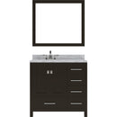 Modern Fittings Caroline Avenue 36" Single Bath Vanity with Marble Top and Square Sink Faucet