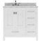 Modern Fittings Caroline Avenue 36" Single Bath Vanity with Marble Top and Square Sink