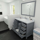 Modern Fittings Caroline Avenue 48" Single Bath Vanity with Calacatta Quartz Top and Round Sink