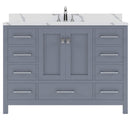 Modern Fittings Caroline Avenue 48" Single Bath Vanity with Calacatta Quartz Top and Round Sink