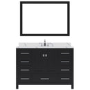 Modern Fittings Caroline Avenue 48" Single Bath Vanity with Calacatta Quartz Top and Square Sink