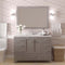 Modern Fittings Caroline Avenue 48" Single Bath Vanity with Cultured Marble Quartz Top and Round Sink Faucet