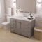 Modern Fittings Caroline Avenue 48" Single Bath Vanity with Cultured Marble Quartz Top and Round Sink