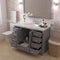 Modern Fittings Caroline Avenue 48" Single Bath Vanity with Cultured Marble Quartz Top and Round Sink