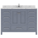 Modern Fittings Caroline Avenue 48" Single Bath Vanity with Cultured Marble Quartz Top and Round Sink