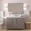 Modern Fittings Caroline Avenue 48" Single Bath Vanity with Cultured Marble Quartz Top and Square Sink