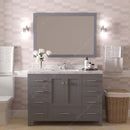 Modern Fittings Caroline Avenue 48" Single Bath Vanity with Cultured Marble Quartz Top and Square Sink