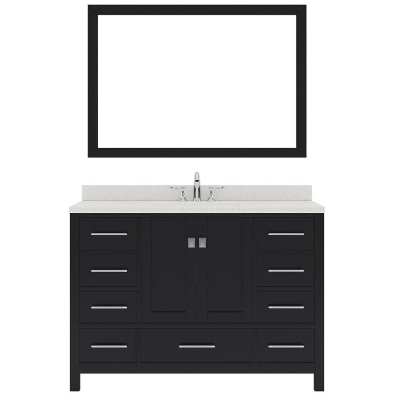 Modern Fittings Caroline Avenue 48" Single Bath Vanity with Quartz Top and Square Sink