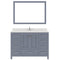 Modern Fittings Caroline Avenue 48" Single Bath Vanity with Quartz Top and Square Sink Faucet 