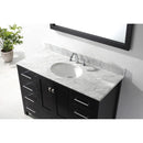 Modern Fittings Caroline Avenue 48" Single Bath Vanity with Marble Top and Round Sink