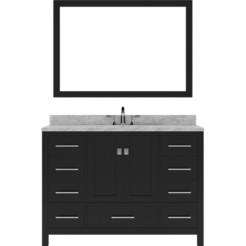 Modern Fittings Caroline Avenue 48" Single Bath Vanity with Marble Top and Round Sink Faucet