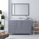 Modern Fittings Caroline Avenue 48" Single Bath Vanity with Marble Top and Round Sink