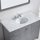 Modern Fittings Caroline Avenue 48" Single Bath Vanity with Marble Top and Round Sink