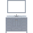 Modern Fittings Caroline Avenue 48" Single Bath Vanity with Marble Top and Round Sink