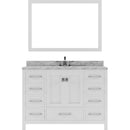 Modern Fittings Caroline Avenue 48" Single Bath Vanity with Marble Top and Round Sink