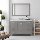 Modern Fittings Caroline Avenue 48" Single Bath Vanity with Marble Top and Square Sink Faucet