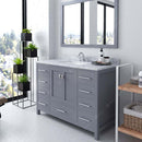 Modern Fittings Caroline Avenue 48" Single Bath Vanity with Marble Top and Square Sink Faucet