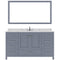 Modern Fittings Caroline Avenue 60" Single Bath Vanity with Calacatta Quartz Top and Round Sink