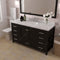 Modern Fittings Caroline Avenue 60" Single Bath Vanity with Cultured Marble Quartz Top and Round Sink Faucet