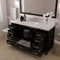 Modern Fittings Caroline Avenue 60" Single Bath Vanity with Cultured Marble Quartz Top and Round Sink