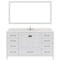 Modern Fittings Caroline Avenue 60" Single Bath Vanity with Quartz Top and Round Sink