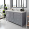 Modern Fittings Caroline Avenue 60" Single Bath Vanity with Quartz Top and Square Sink Faucet