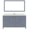 Modern Fittings Caroline Avenue 60" Single Bath Vanity with Quartz Top and Square Sink