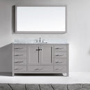 Modern Fittings Caroline Avenue 60" Single Bath Vanity with Marble Top and Square Sink