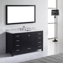 Modern Fittings Caroline Avenue 60" Single Bath Vanity with Marble Top and Square Sink