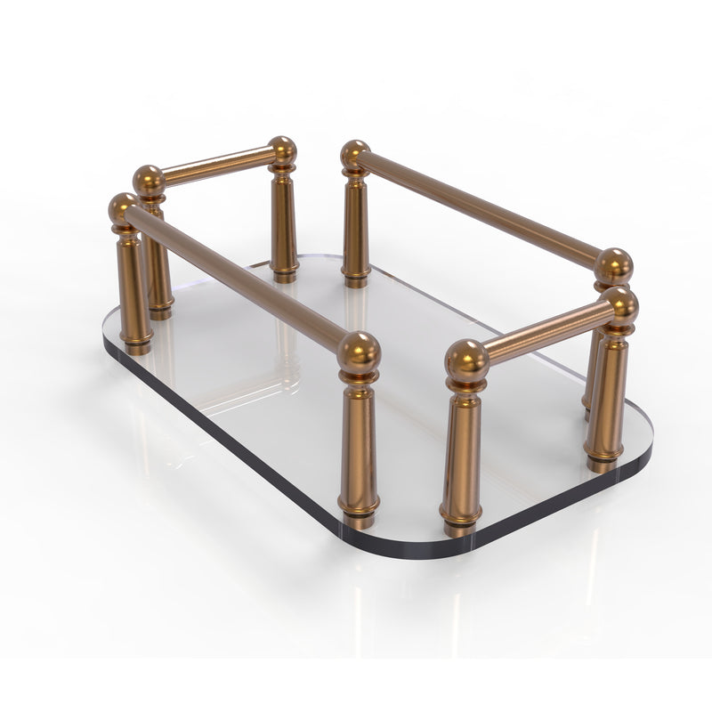 Allied Brass Vanity Top Glass Guest Towel Tray GT-5-BBR