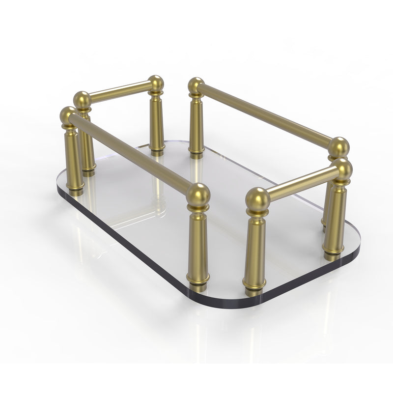 Allied Brass Vanity Top Glass Guest Towel Tray GT-5-SBR