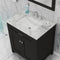 Alya Bath Norwalk 30" Vanity Espresso with Carrera Marble Top HE-101-30-E-CWMT