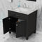 Alya Bath Norwalk 30" Vanity Espresso with Carrera Marble Top HE-101-30-E-CWMT