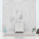 Alya Bath Norwalk 30" Vanity White with Carrera Marble Top HE-101-30-W-CWMT