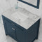 Alya Bath Norwalk 36" Vanity Blue with Carrera Marble Top HE-101-36-B-CWMT