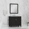 Alya Bath Norwalk 36" Vanity Espresso with Carrera Marble Top HE-101-36-E-CWMT